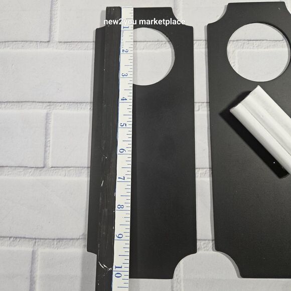 6pcs Wooden Door Knob Hanger, Wooden Chalkboard Knob Sign, Double-Sided DIY - Picture 3 of 5